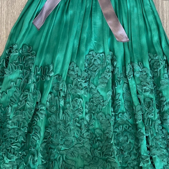 Anthropologie Silk Fit Flare Dress - Picture 3 of 5